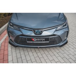 Накладка сплиттер на передний бампер на Toyota Corolla XII Sedan